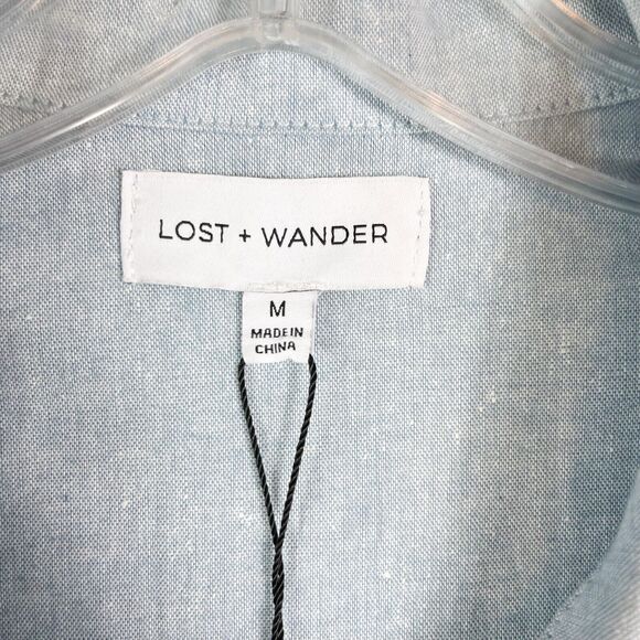 Lost + Wander NWT Blue Lagoon Belted Romper Size M - Picture 8 of 10